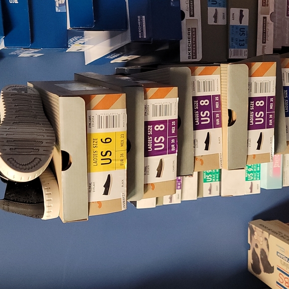 Jambu JSport Ladies' Floral Laser Cut Pattern Slip On Shoes Black - Picture 5 of 5